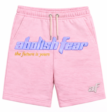 Strawberry Pink Abolish Fear Road Shorts